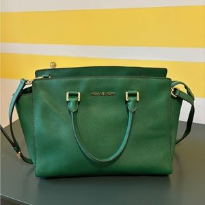 Michael Kors purse. Emerald green.